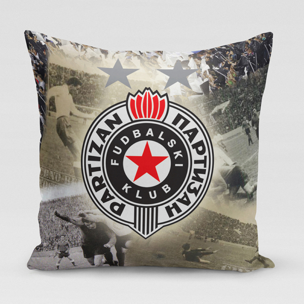 UKRASNI JASTUK PARTIZAN RETRO 40X40